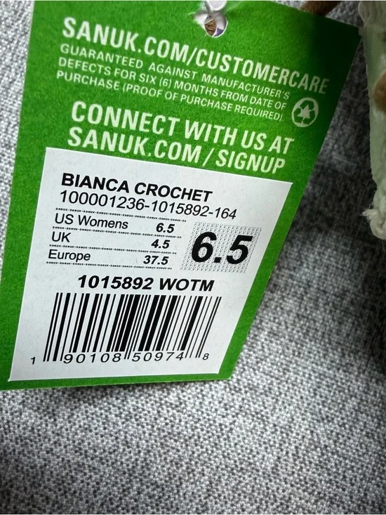 Sanuk Women's Bianca Crochet Lace Up flats - Picture 8 of 11